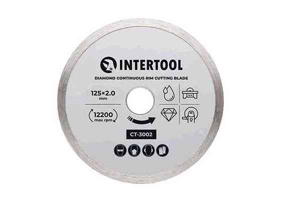 Диск відрізний по плитці, 125 мм алмазний 16-18% CT-3002 ТМ INTERTOOL Solmir Київ