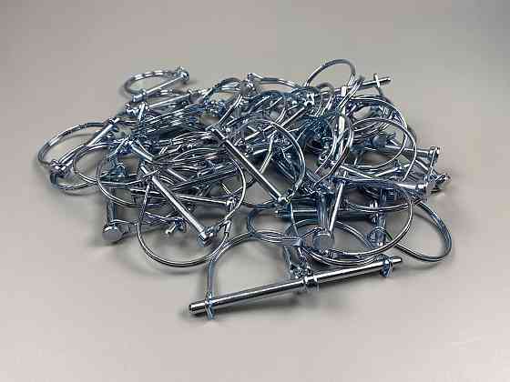 Палець із капелюшком стопорний 6 х 60 + блокувальний чек напівкруг Мукачево