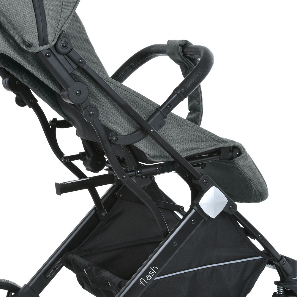 Коляска дитяча FLASH Stone Gray прогулянкова з чохлом на ніжки Темна-Сіра (M 5727-1) Чернигов - изображение 8