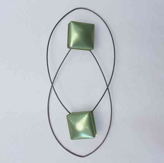 Магніти для штор і гардин Квадрат набір 2 шт Оливковий (81-281) Київ