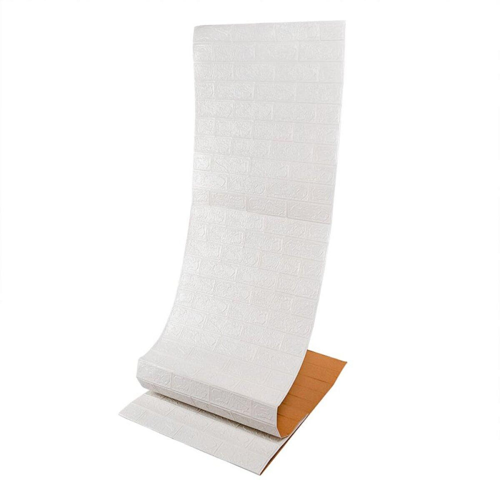 Самоклеющаяся 3D панель под белый кирпич в рулоне 19600x700x3мм (R001-3-20) SW-00001392 Киев - изображение 1