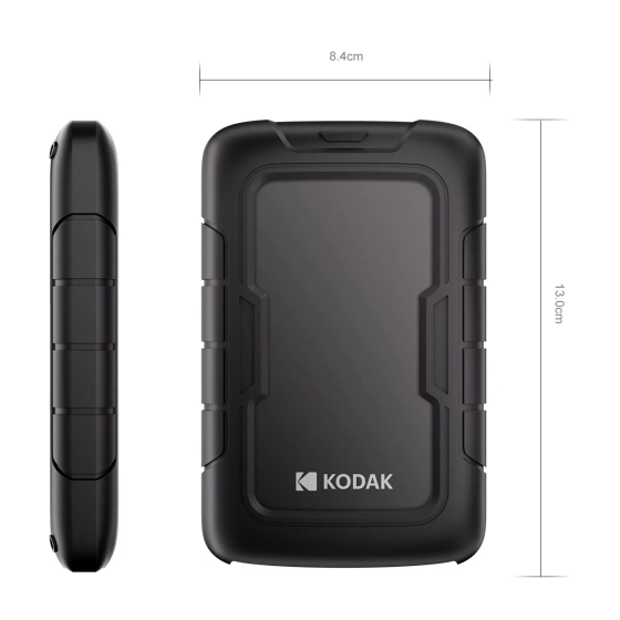 Зовнішній жорсткий диск Kodak P110 USB 3.2 Gen 1 (2.5" 500GB) Чорний Вінниця