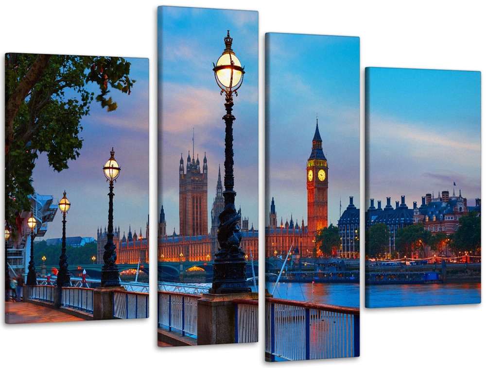 Модульная картина Набережная Art-148_4 Киев - изображение 1