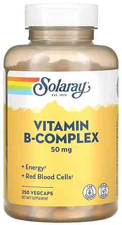 Комплекс витаминов группы В Solaray Vitamin B-Complex 50mg 50 vcaps Киев