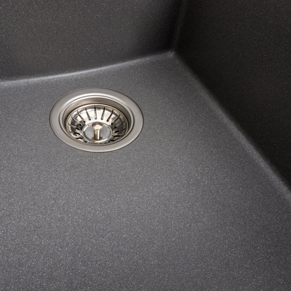 Гранітна мийка для кухні VALESO SOKIL 4150 матова Сірий мусон Коломыя - изображение 5
