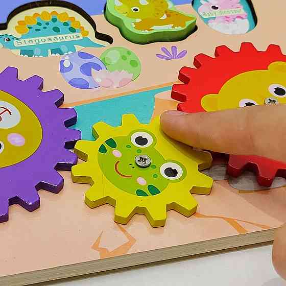 Логічна дошка WToys математичний+фруктовий сортер шестерні спинер годинник пальчиковий лабіринт магнітна рибалка (53482) Чернігів