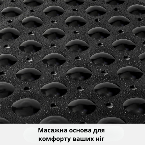 Коврик для ванной комнаты и душа, силиконовый, антискользящий Bathlux 53х53 см на присосках,чёрный Каменец-Подольский