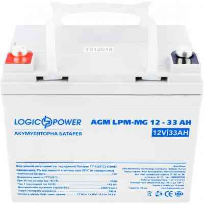 Батарея к ИБП LogicPower LPM MG 12В 33Ач (6558) Винница