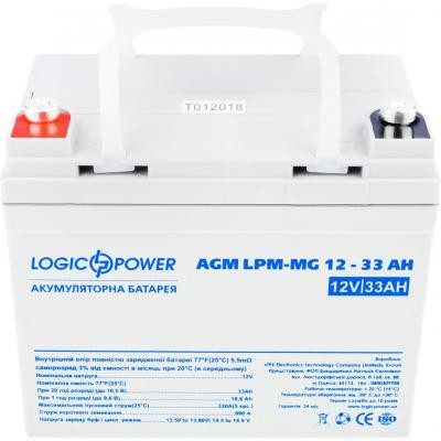 Батарея к ИБП LogicPower LPM MG 12В 33Ач (6558) Винница - изображение 2