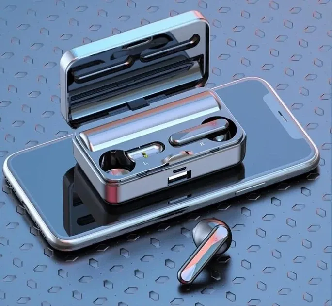 Бездротові навушники TWS S20 із Зеркальним Цифровим Дисплеєм PowerBank Запоріжжя - фото 7