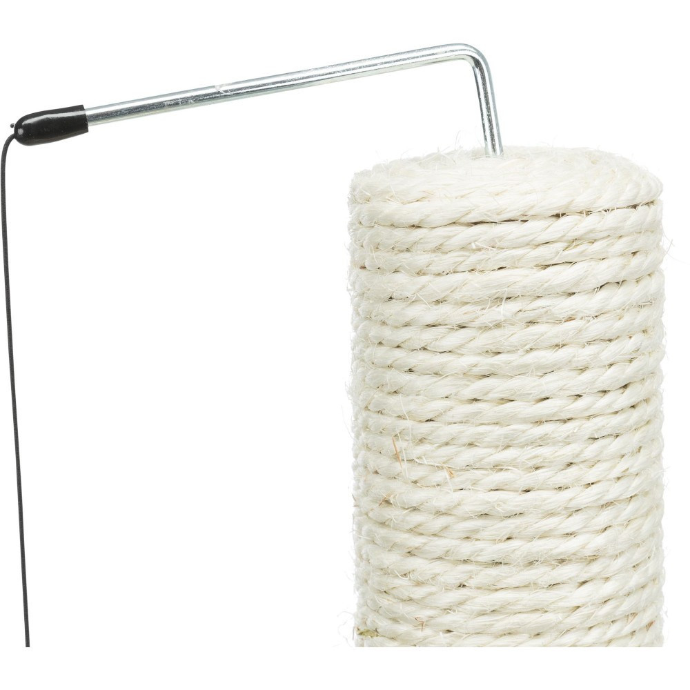 Когтеточка-столбик Trixie для котов с игрушкой на веревке и мышкой на пружине 40х30х50 см Киев - изображение 6