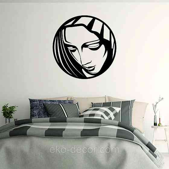 Декоративне настінне Панно «Сонеслава Матір», Декор на стіну 90*90 см, Чорний Київ