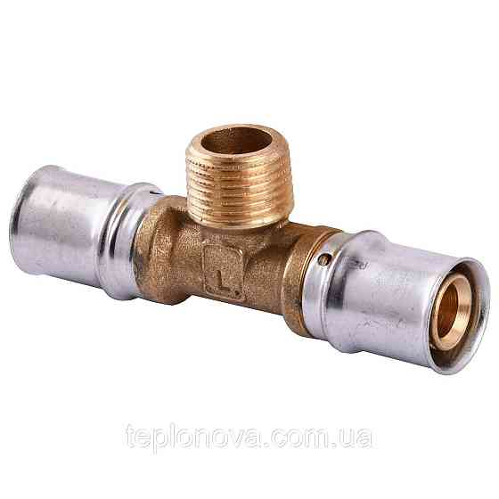 Тройник с наружной резьбой пресс APE AP 133 20х1/2″х20 ITALY Черновцы