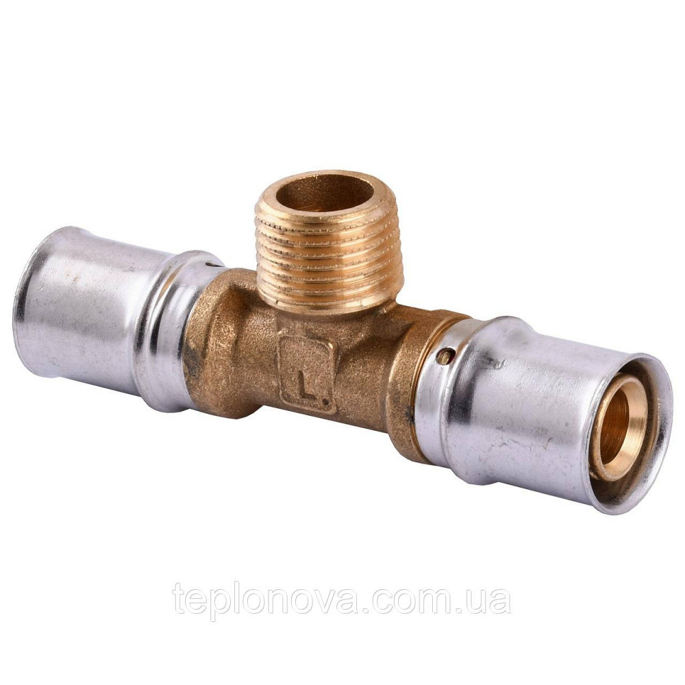 Тройник с наружной резьбой пресс APE AP 133 20х1/2″х20 ITALY Черновцы - изображение 3