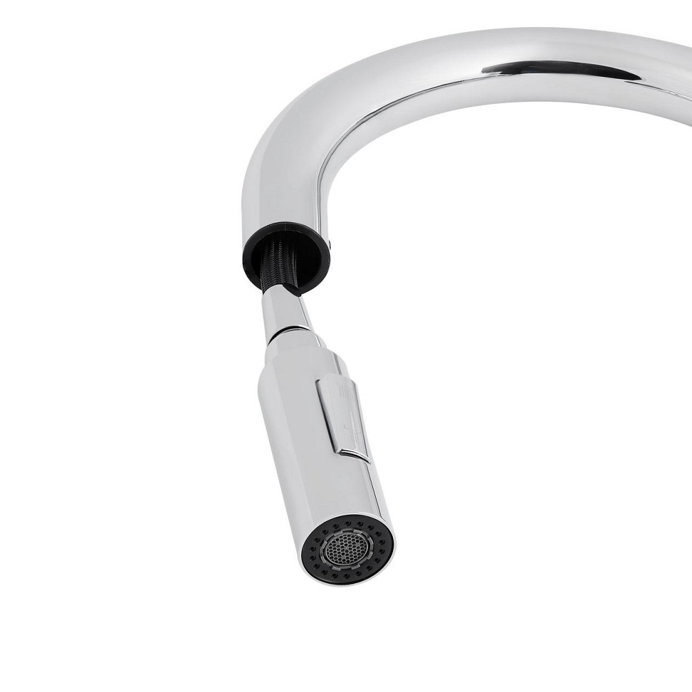 Змішувач для кухні Qtap Lenicka з висувним виливом QTLEN9138103UC Chrome Київ - фото 12