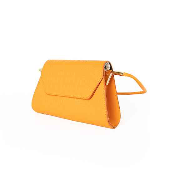 Сумка женская, стильный клатч, маленькая сумочка через плечо, мини сумка из кожзама, Оранжевая Каменец-Подольский