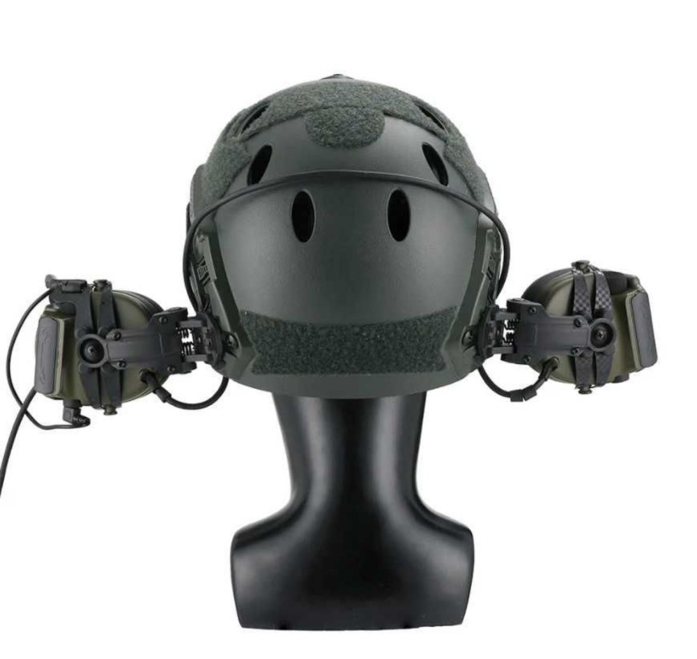 Кріплення чебурашка для навушників Peltor та Sordin на шолом (Чорний) Вінниця - фото 5