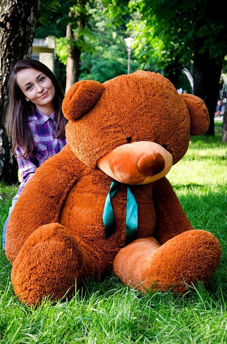 М'яка  іграшка подарунок на 8 березня плюшевий ведмедик Рафаель 180 см Коричневий Тернопіль - фото 3