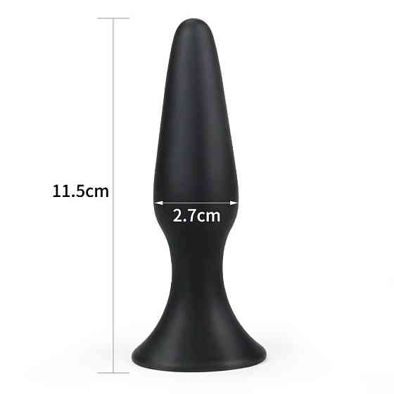 Анальна пробка - Lure Me Butt Plug S Black Sex Aura Київ