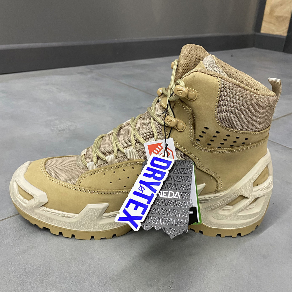 Берці низькі DryTex Waterproof Vaneda 1192, 43 р., Койот, тактичні напівберці, черевики для військових Solmir Київ - фото 3