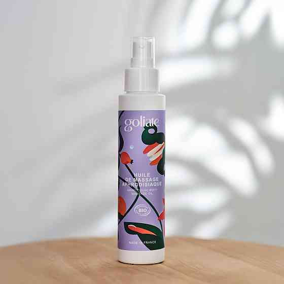 Масажна олія Goliate Huile De Massage Aphrodisiaque 100 мл, органічна, зігрівальний ефект Sex Aura Київ