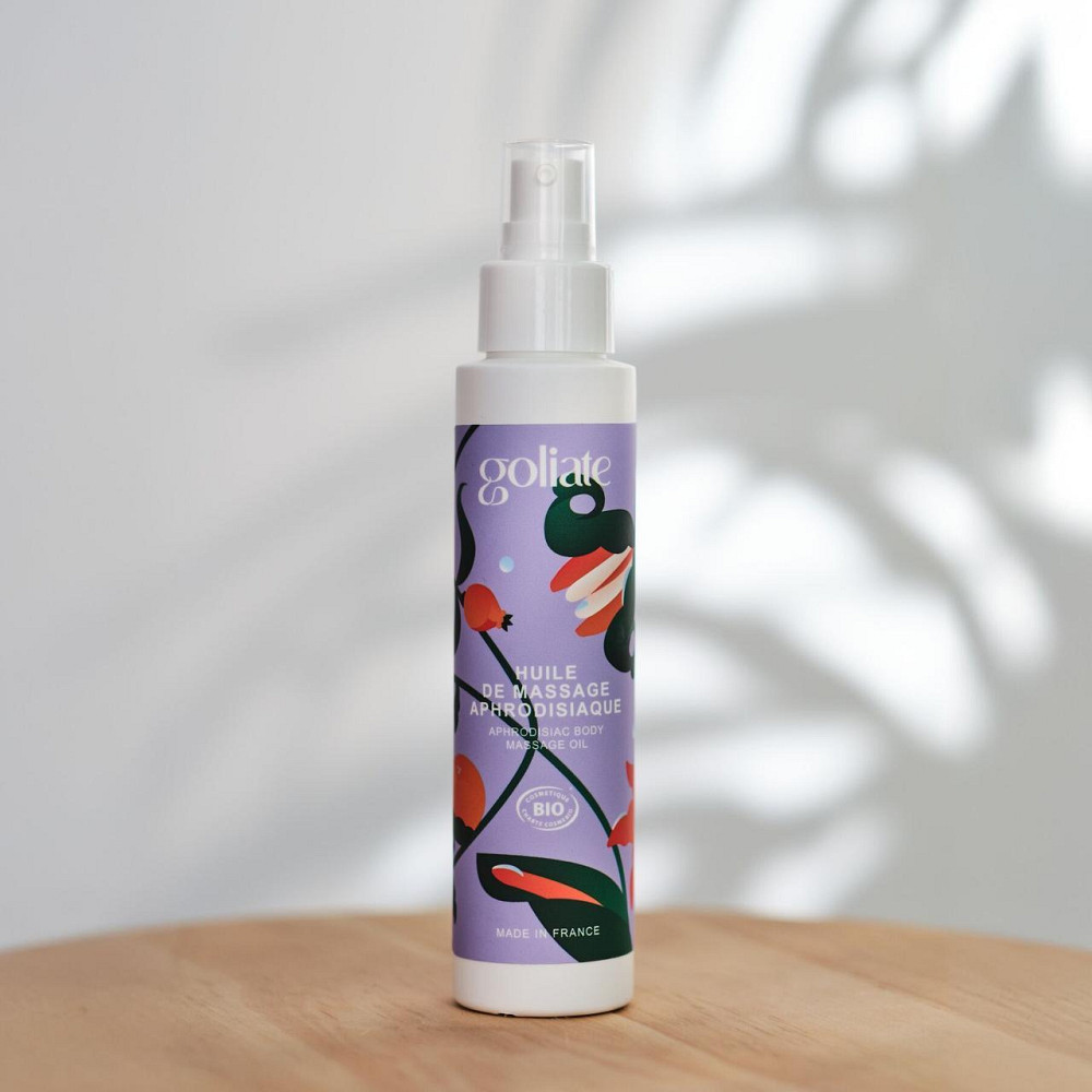 Масажна олія Goliate Huile De Massage Aphrodisiaque 100 мл, органічна, зігрівальний ефект Sex Aura Київ - фото 4
