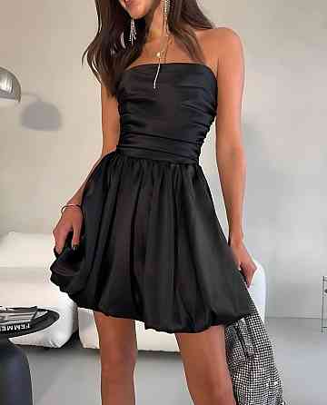 Женское коктейльное мини платье с пышной юбкой дабл сатин с подкладкой Одесса