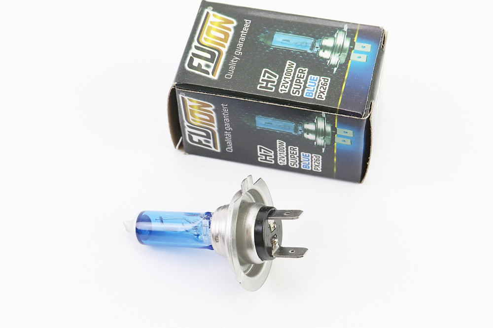 Лампа фари галоген H7 12V 100W PX26D Super White Киев - изображение 1