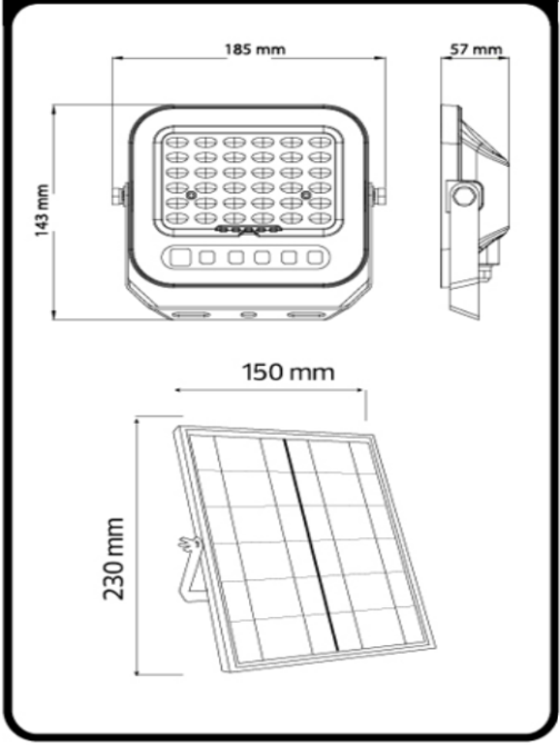 Светодиодный прожектор на солнечной батарее TIGER PRO-50 3CCT 068-012-2050 Одесса - изображение 2