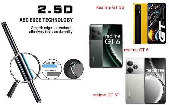 Захисне скло ArmorGlass для Realme GT 5G, realme GT 6, realme GT 6T – стійке до подряпин та ударів Київ