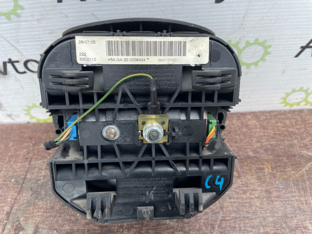 Подушка безпеки водія AirBag Citroen C4 2004-2010 (96471578ZD) Ковель - фото 1