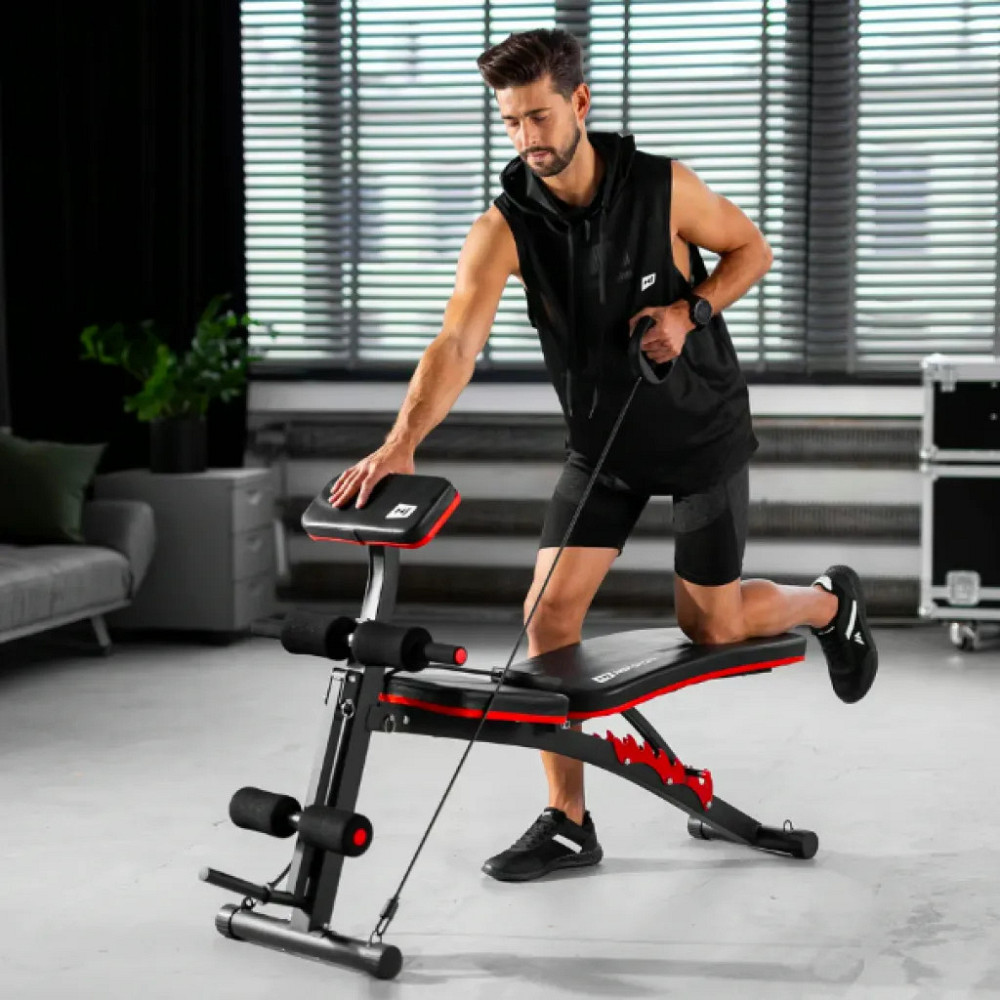 Лава тренувальна універсальна з партою Скотта для жиму лежачи тренування рук і біцепса HS-1035 Київ - фото 10