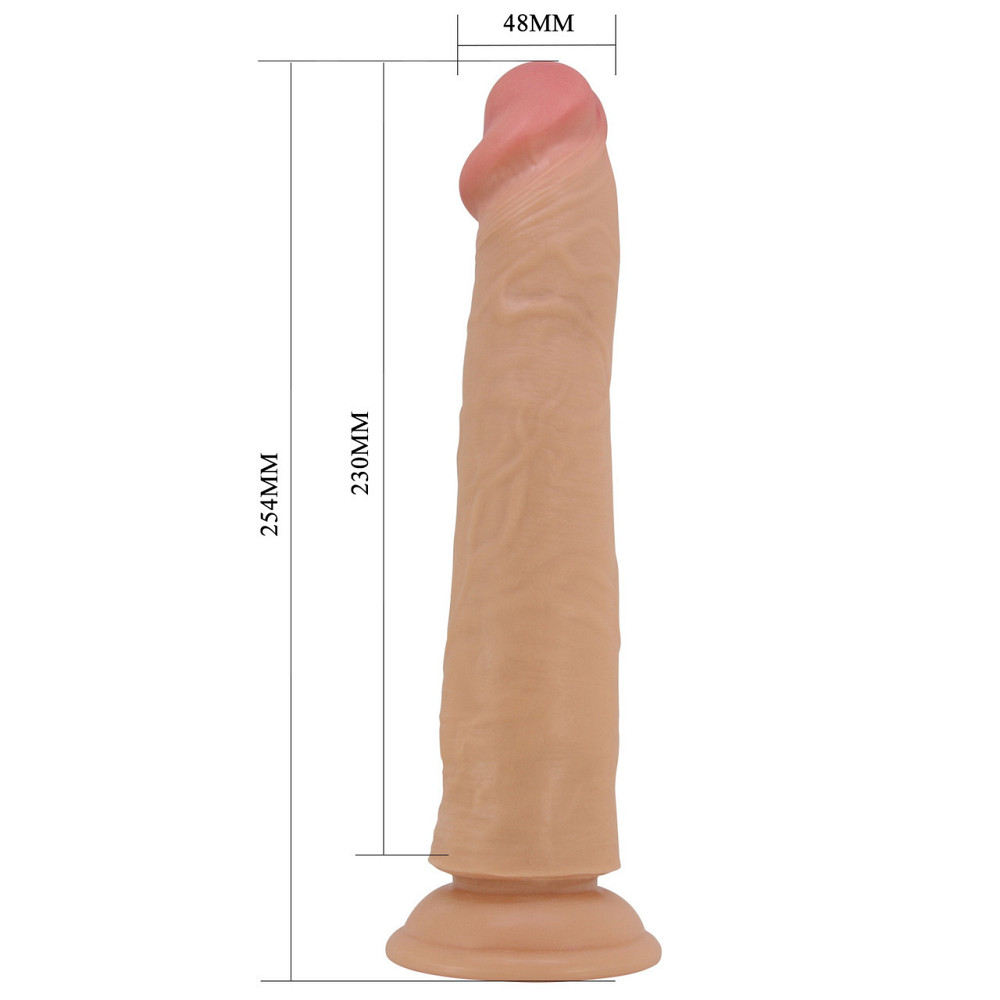 Фалоімітатор PRETTY LOVE -SHARIFE 10(254mm) Sliding Skin Series TPR, Suction base Bendable Sex Aura Київ - фото 2