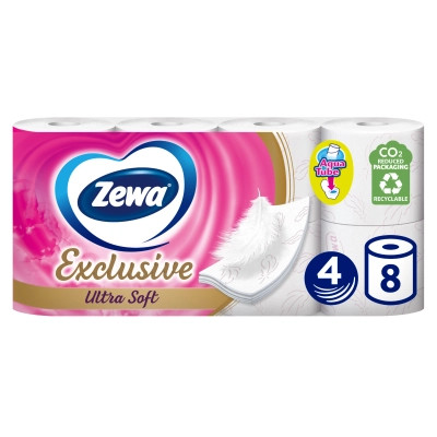 Туалетная бумага Zewa Exclusive Ultra Soft 4 слоя 8 рулонов (7322541046532/7322541191041) Винница - изображение 2