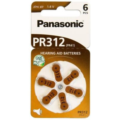 Батарейка Panasonic PR41 / PR312 (1.4V) * 6 (PR-312/6LB) Винница - изображение 1