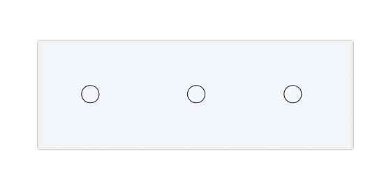 Сенсорний диммер 3 сенсора (1-1-1) Livolo білий скло (VL-C701D/C701D/C701D-11) Коломыя