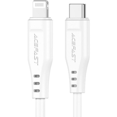 Дата кабель USB-C to Lightning 1.2m 3.0A TPE C3-01 White Acefast (6974316280811) Вінниця - фото 1