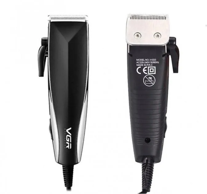 Машинка для стрижки волосся від мережі 220в VGR V-033 9 вт, 4 насадки, в комплекті ножиці, гребінець, щіточка Одеса - фото 5