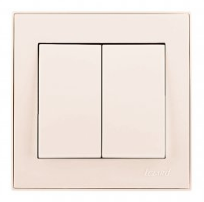 RAIN крем Вимикач внутрішній 2кл Лезард Житомир - изображение 1