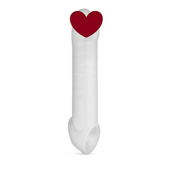 Насадка на член Boners Supporting Penis Sleeve, +5 см до довжини, отвір для яєчок Sex Aura Київ