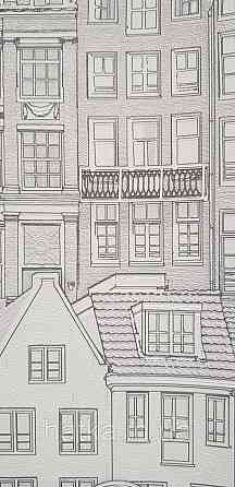 Шпалери вінілові на флізеліні AdaWall Roka 1.06х10 дому білі сірі 23115-1 Київ