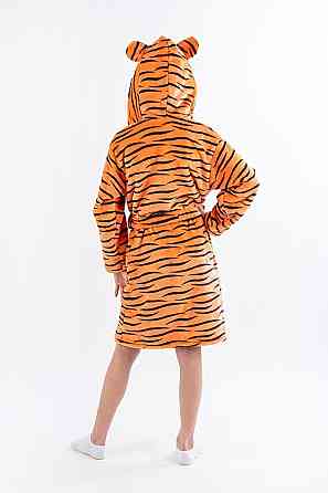 Халат детский теплый, оранжевый Тигренок топ Крохатушка одяг Киев