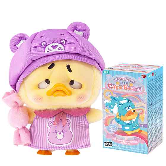 Колекційна м'яка іграшка з кільцем POP TOP 1983toys серії Upset Duck x Care Bears - Будь веселкою Дніпро