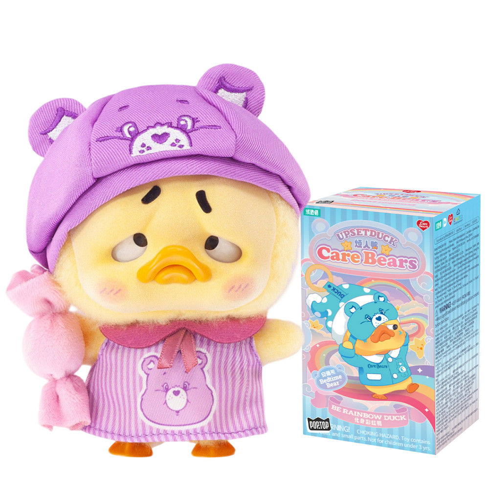 Колекційна м'яка іграшка з кільцем POP TOP 1983toys серії Upset Duck x Care Bears - Будь веселкою Дніпро - фото 1