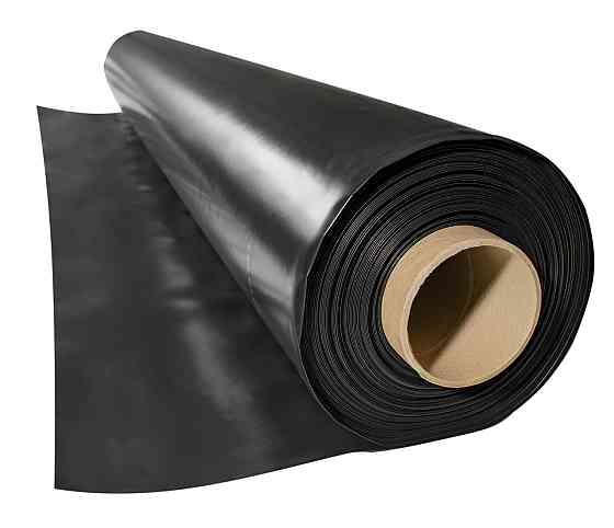 Пленка 150 мкм 3*50 м черная полиэтиленовая  для мульчирования почвы Днепр