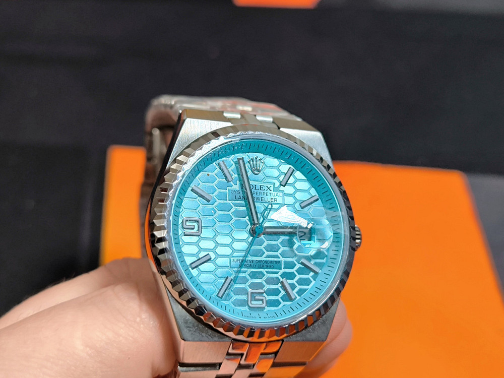 Чоловічий годинник Rolex Oyster Perpetual Land-Dweller Tiffany Blue Automatic Нові Харків - фото 1