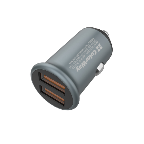 Автомобільний зарядний пристрій ColorWay CW-CHA036Q-GR 2USB 3,0A 36W QC сірий Житомир - изображение 8