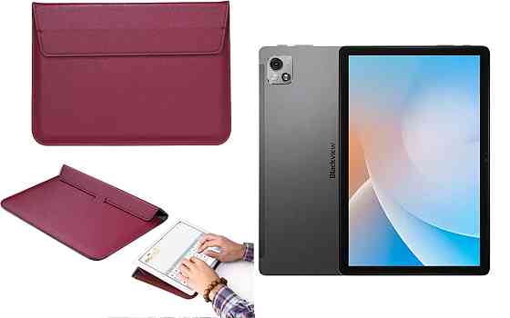 Чохол-конверт VitoCase для Blackview Tab 13, Tab 13 Pro, з функцією підставки для планшета Бордовий Київ