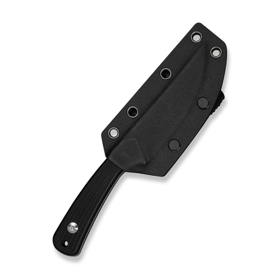 Нож фиксированный туристический Civivive Carveth (9,1 см) AEB-L / G10 черный с чехлом Киев - изображение 9