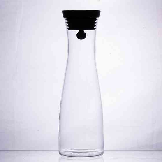 Скляний графин з кришкою 1 л для води, соку, лимонаду HP-19-42 Коломия